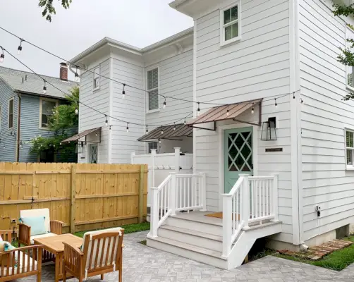 Duplex achterkant huis vol uit schuur 111