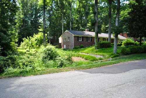 Brievenbus maaien na hoek