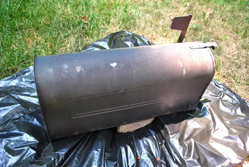 Brievenbus Op Baksteen