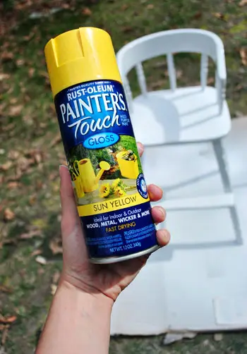 Kinderstoel Geel Spray