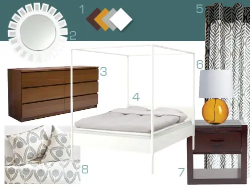 Moodboard voor de toekomstige slaapkamer