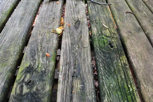 Alley 3 planken close-up