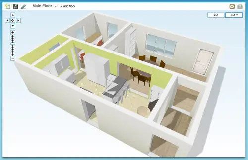 3D-vloerplanneropname 3