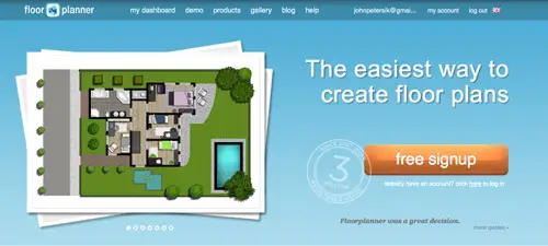 3D Floorplanner-startpagina