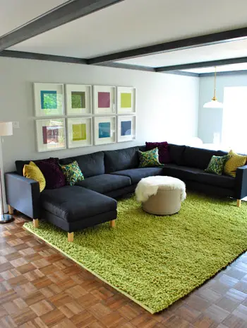 Nieuwe vloerkleedzijkamer