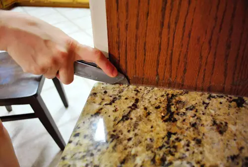 Bureau snijden granieten tafel