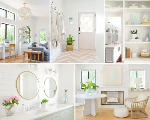 Kamers met de beste witte interieurkleuren