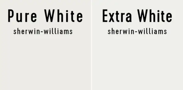 Zij aan zij met Sherwin-Williams Pure White en Benjamin Moore Extra White