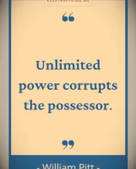 William Pitt quote