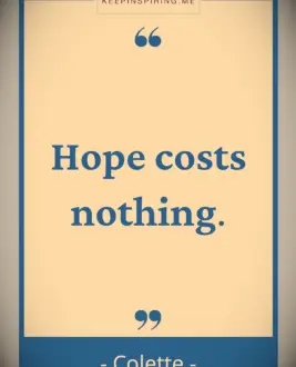 Collette hope quote