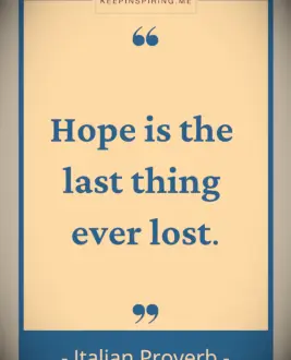 Italian Proverb