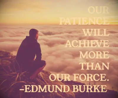 Edmund Burke patience quote