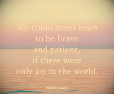 Helen Keller patience quote