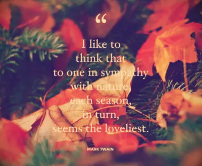 Mark Twain seasons quote