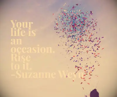 Suzanne Weyn occasion quote