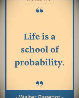 Walter Bagehot quote