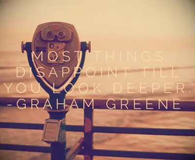 Graham Greene disappointment quote