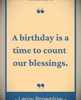 Leroy Brownlow quote