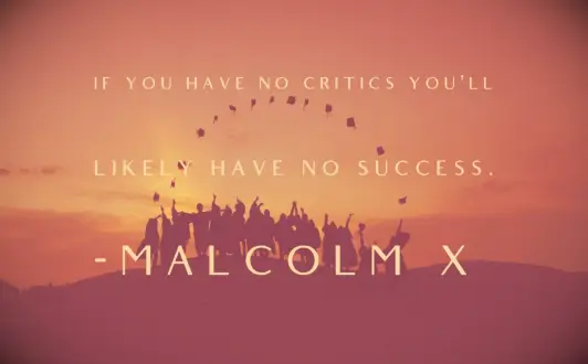 Malcolm X success quote
