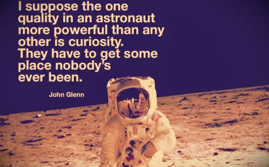 Gene Cernan standing on the surface of the moon during the Apollo 17 Mission