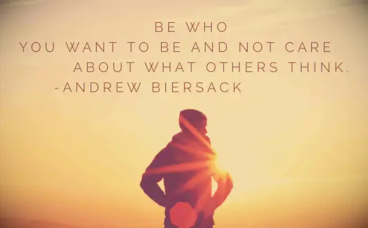 Andrew Biersack hater quote Be who you want to be and not care about what others think