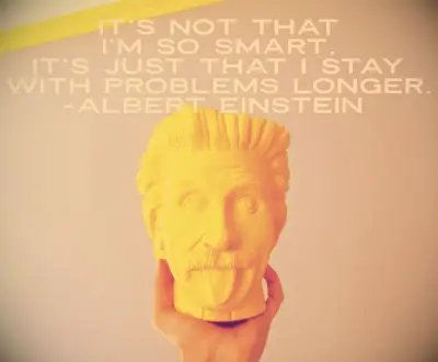 Einstein determination quote