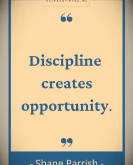 Shane Parrish discipline quote