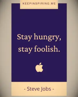 Steve Jobs famous quote