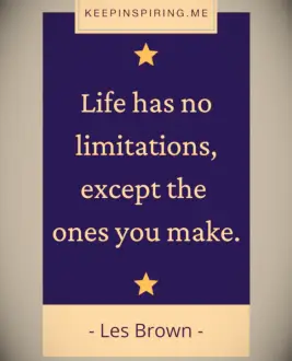 Les Brown famous quote