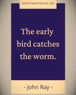 John Ray famous saying