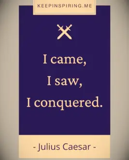 Famous Julius Caesar quote