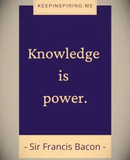 Francis Bacon famous quote