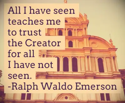 Emerson faith quote
