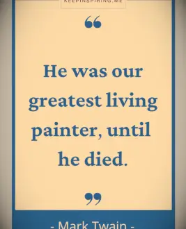 Mark Twain art quote