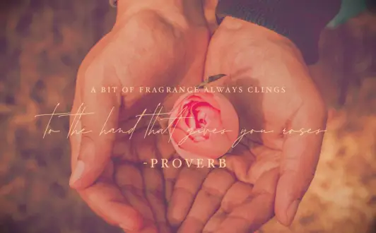 Helping others proverb