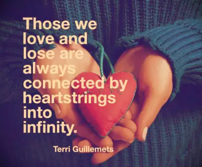 Terri Guillemets sympathy quote