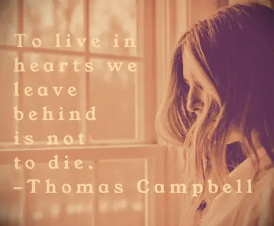 Thomas Campbell sympathy quote