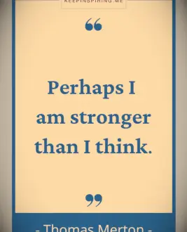 Thomas Merton strength quote