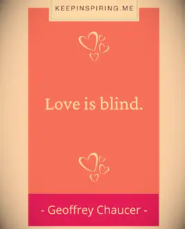 Geoffrey Chaucer love quote