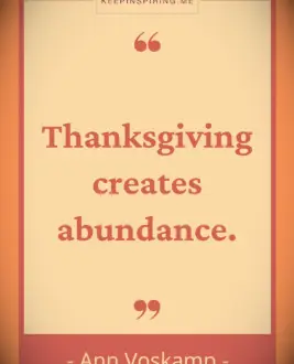 Ann Voskamp Thanksgiving quote
