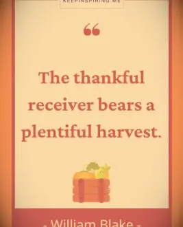 William Blake thanksgiving quote