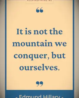 Edmund Hillary quote