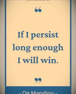 Og Mandino uplifting quote