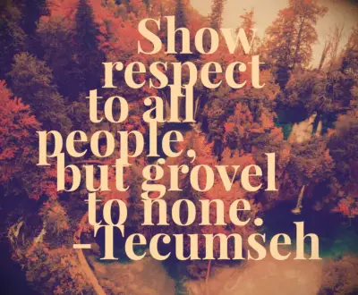 Tecumseh quote