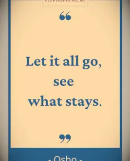 Osho letting go quote