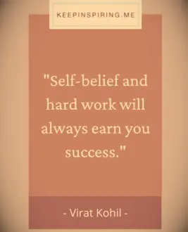 Virat Kohil quote