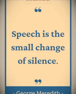 George Meredith quote