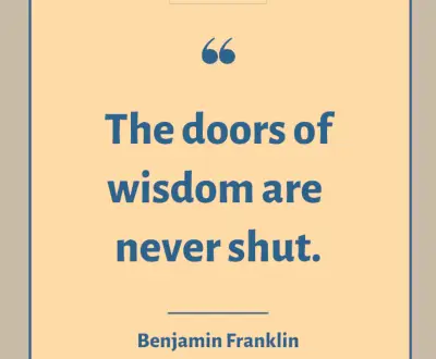 Benjamin Franklin quote