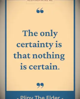 Pliny The Elder paradox quote