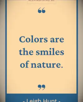 Leigh Hunt quote